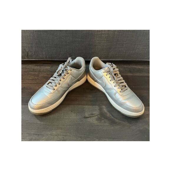 Nike Air Force 1 Low Metallic Silver Perforated 1992 DREAM TEAM sz. 8.5 Men - Picture 2 of 10